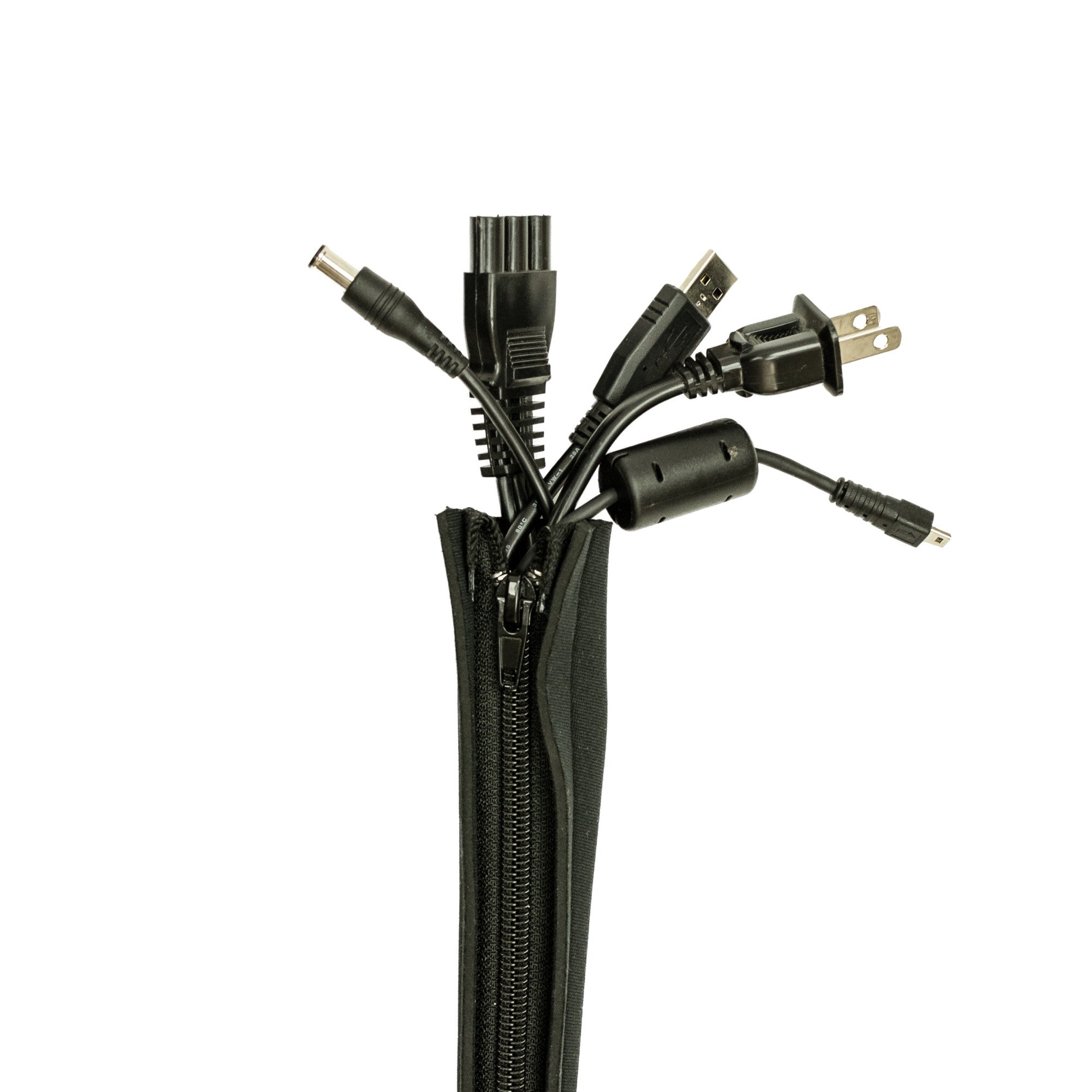 Zipper Cable Sleeve Flexible Wire Cable Management Cable Wire Protector  Computer Cable Organizer PC Cable Management Cover